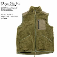 BURGUS PLUS High Neck Fleece Vest BP18904画像