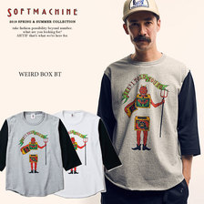 SOFTMACHINE WEIRD BOX-BT(3/4 SLEEVE FOOTBALL T-SHIRTS)画像