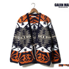 GAIJIN MADE GKW-123 NATIVE PATTERN KNIT SHORT GOWN画像
