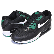 NIKE AIR MAX 90 ESSENTIAL blackk/white-lucid green 537384-054画像