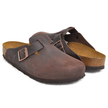 BIRKENSTOCK Boston HABANA / NATURAL LEATHER NARROW 0860133画像