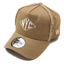NEW ERA 9FORTY A-Frame NYC KHAKI &times; WHITE 11876732画像