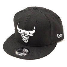 NEW ERA 9FIFTY CHIBLU LOGO BLACK &times; WHITE 11876728画像
