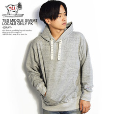 The Endless Summer TES MIDDLE SWEAT LOCALS ONLY PK -MIX GRAY- FH-8774300画像