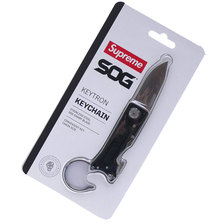 Supreme 18FW SOG KeyTron Folding Knife BLACK画像