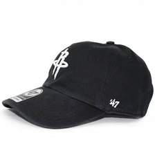 '47 Brand HOUSTON ROCKETS CLEAN UP STRAPBACK BLACK K-RGW09GWSNL-BKC画像