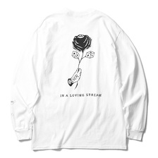 TOYPLANE &times; CLUCT L/S ROSE TEE (WHITE) TPCT-TE02画像