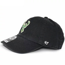'47 Brand MILWAUKEE BUCKS CLEAN UP STRAPBACK BLACK K-RGW13GWS-BKB画像