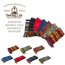 INVERALLAN ASSORTED DOUBLE FACE HANDKNIT MUFFLER画像