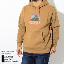 X-LARGE Strip OG Pullover Hoodie M18C2107画像