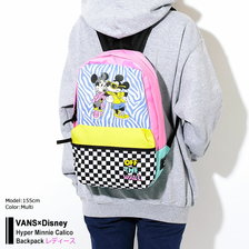 VANS × Disney Hyper Minnie Calico Backpack VN 0A3UHQWHT画像