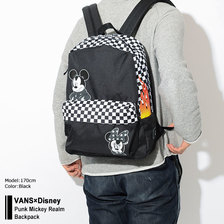 VANS × Disney Punk Mickey Realm Backpack VN0A3UHXBLK画像
