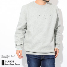 X-LARGE Signs Crew Sweat M18C2201画像
