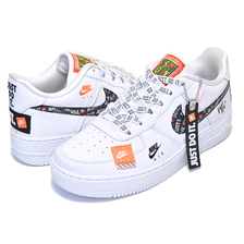NIKE AIR FORCE 1 JDI PRM(GS) white/total orange-black AO3977-100画像