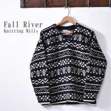 Fall River Knitting Mills V Neck Zig Zag Sweater画像