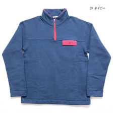 BARNS 小寸 ユニオンスペシャル ハーフZIP プルオーバー裏毛 スウェット BR-7700画像