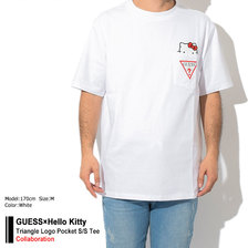 GUESS &times; Hello Kitty Triangle Logo Pocket S/S Tee MZ3K7774HK画像