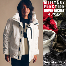 AVIREX MILITARY FUNCTION DOWN HOODY JACKET 6182198画像