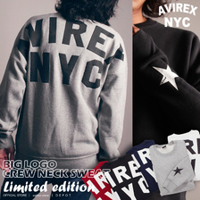 AVIREX BIG LOGO CREW NECK SWEAT 6183552画像