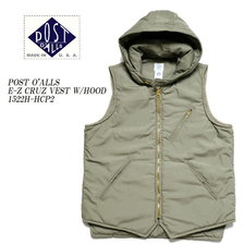 POST OVERALLS E-Z CRUZ VEST W/HOOD 1522H-HCP2画像