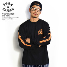 BORN X RAISED YOU'LL MISS US L/S TEE -BLACK- 385021803画像