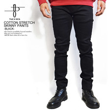 NO ID. COTTON STRETCH SKINNY PANTS -BLACK- 436070-370画像