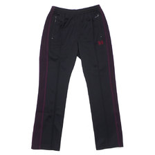 NEEDLES Track Pant Poly Smooth BLACK画像