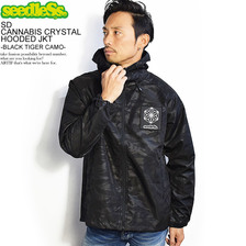 seedleSs. SD CANNABIS CRYSTAL HOODED JKT -BLACK TIGER CAMO- SD18F-JK07画像