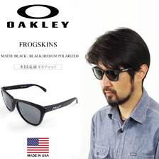 OAKLEY FROGSKINS Polished Black / Black Iridium Polarized画像