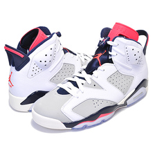 NIKE AIR JORDAN 6 RETRO "Tinker Hatfield" white/infrared 23-neutral grey-obsidian 384664-104画像
