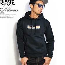 CUTRATE MAIN LOGO PULLOVER PARKA -BLACK-画像