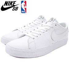 NIKE SB ZOOM BLAZER LOW NBA White/White/Rush Blue AR1576-114画像