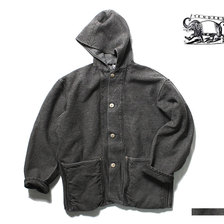 TENDER Co. TYPE 936 Hooded Shepherd's Coat RYELAND WOOL FACE COTTON TWILL INDIAN BLACK DYE画像