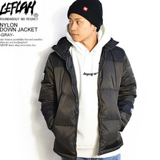 LEFLAH NYLON DOWN JACKET -GRAY-画像