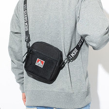 BEN DAVIS Logo Tape Square Shoulder Bag WHITE LABEL BDW-9278画像
