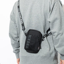 BEN DAVIS Logo Tape Mesh Shoulder Bag WHITE LABEL BDW-9277画像