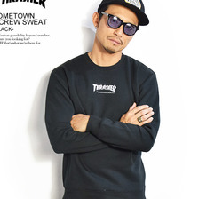 THRASHER HOMETOWN A CREW SWEAT -BLACK- TH8402A画像