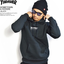THRASHER HOMETOWN A HOODIE -BLACK- TH8502A画像