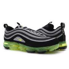 NIKE AIR VAPOR MAX 97 BLACK/VOLT-METALLIC SILVER AJ7291-001画像