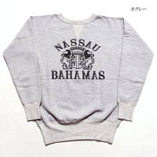 DUBBLE WORKS Lot 82001 FRONT GUSSET SETIN SLEEVE SWEAT SHIRTS BAHAMAS画像