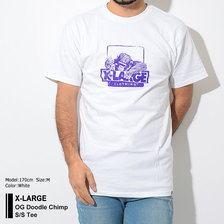 X-LARGE OG Doodle Chimp S/S Tee M18C1135画像