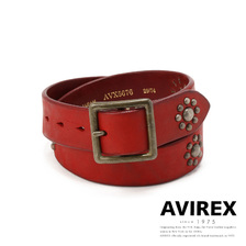 AVIREX &times; VINTAGE WORKS FLOWER STUDS BELT 158183001画像