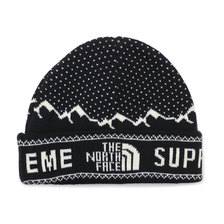 Supreme &times; THE NORTH FACE 18FW Fold Beanie BLACK画像