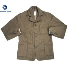 POST OVERALLS 2140 WOOL MELTON OK RIDER khaki画像