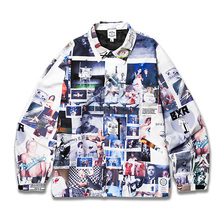 BORN X RAISED SHERM ALL OVER PRINT COACH JACKET 36001画像