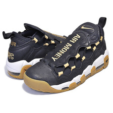 NIKE AIR MORE MONEY "Brooklyn" oil grey/metallic gold AR5401-001画像