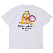 MIN-NANO &times; BEAMS T Garfield SS TEE WHITE画像
