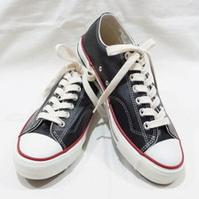 THE FLAT HEAD HERITAGE SERIES LEATHER SNEAKER SNK-01HS BKxRD画像