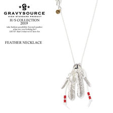 GRAVYSOURCE FEATHER NECKLACE GS19-HAC02画像