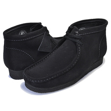 Clarks WALLABEE BOOT BLACK SUEDE 26133281画像